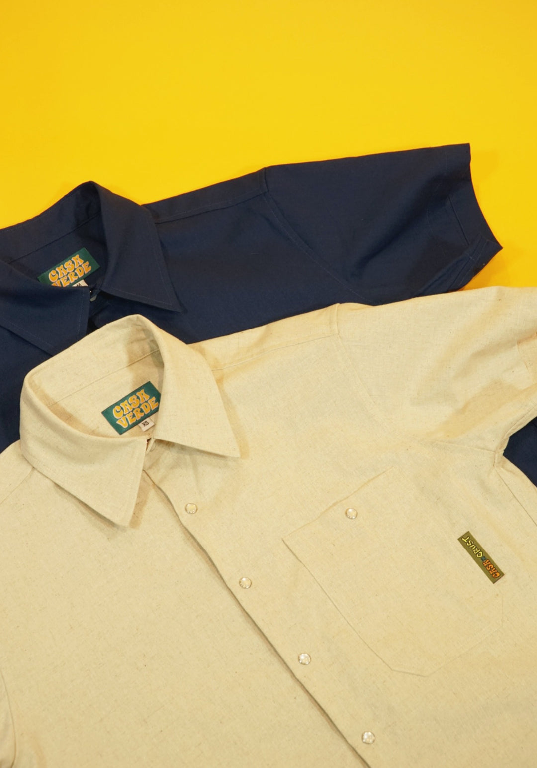 Organic Cotton/ Linen Pollito Short Sleeve Shirt