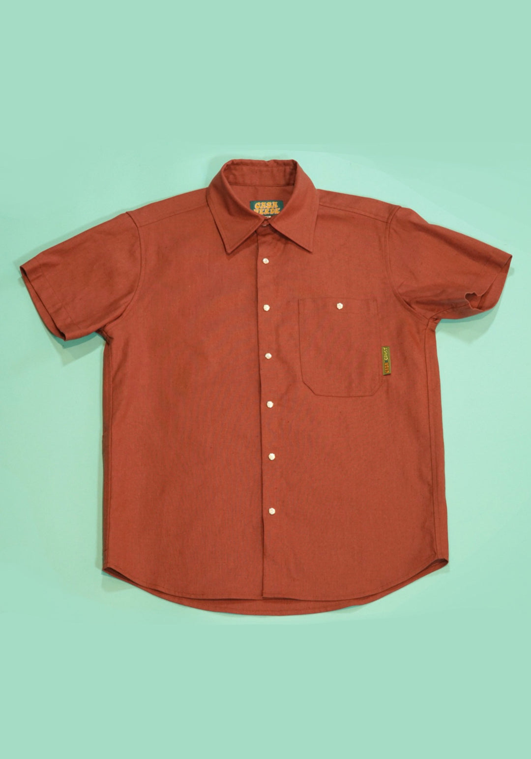 Organic Cotton/ Linen Pollito Short Sleeve Shirt