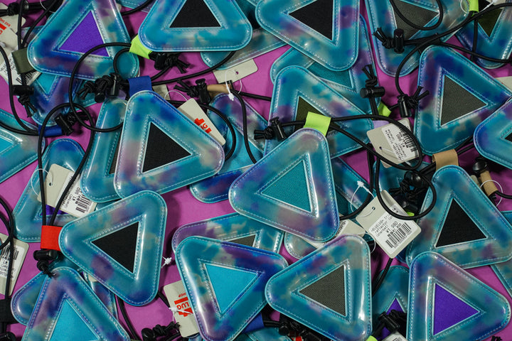 Blue Lug Reflective Triangles