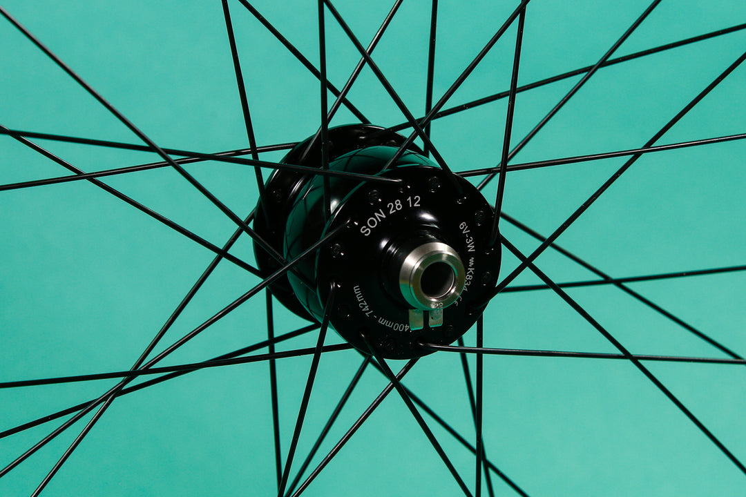650b Velocity Blunt SS to Son Dynamo Disc Front Wheel