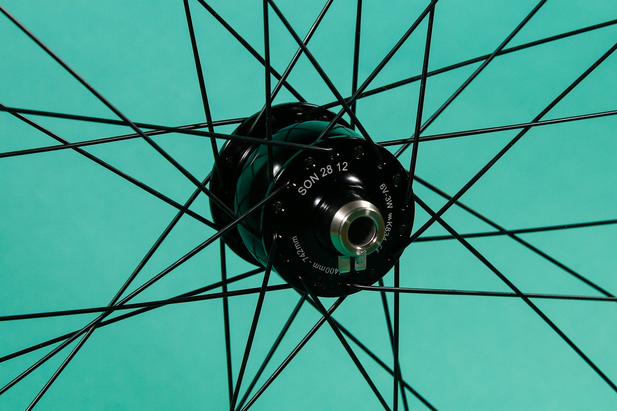 650b Velocity Blunt SS to Son Dynamo Disc Front Wheel