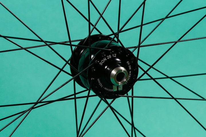 650b Velocity Blunt SS to Son Dynamo Disc Front Wheel