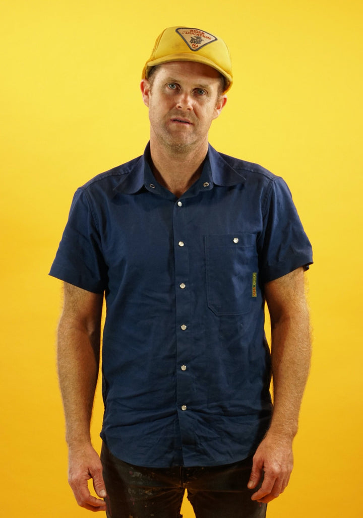 Organic Cotton/ Linen Pollito Short Sleeve Shirt