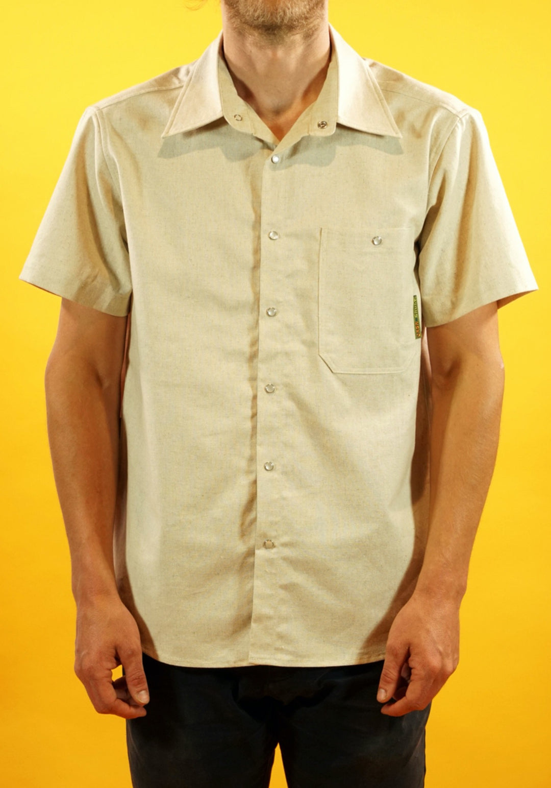 Organic Cotton/ Linen Pollito Short Sleeve Shirt